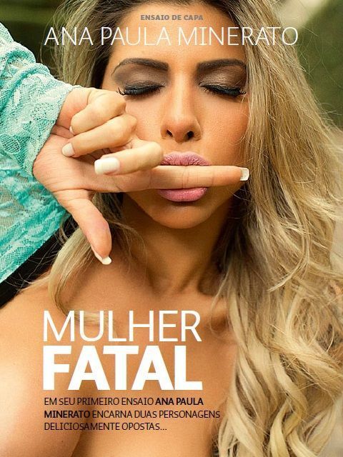 Ana Paula Minerato pelada na revista sexy em agosto de 2014
