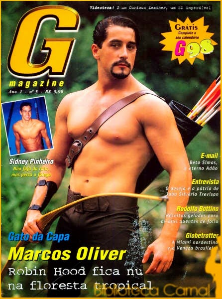 Ator Porno Marcos Oliver nu na revista G magazine