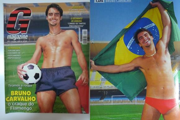 Jogador Bruno Carvalho Pelado na revista G Magazine